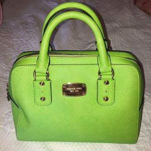 Michael Kors Lime Green Satchel